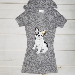 Short Sleeve Hoodie Top
